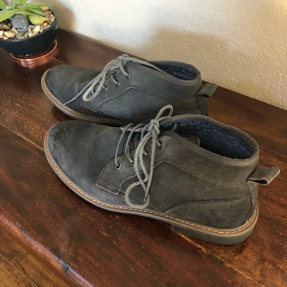 Original Penguin Gray Melvin Suede Chukka Boots